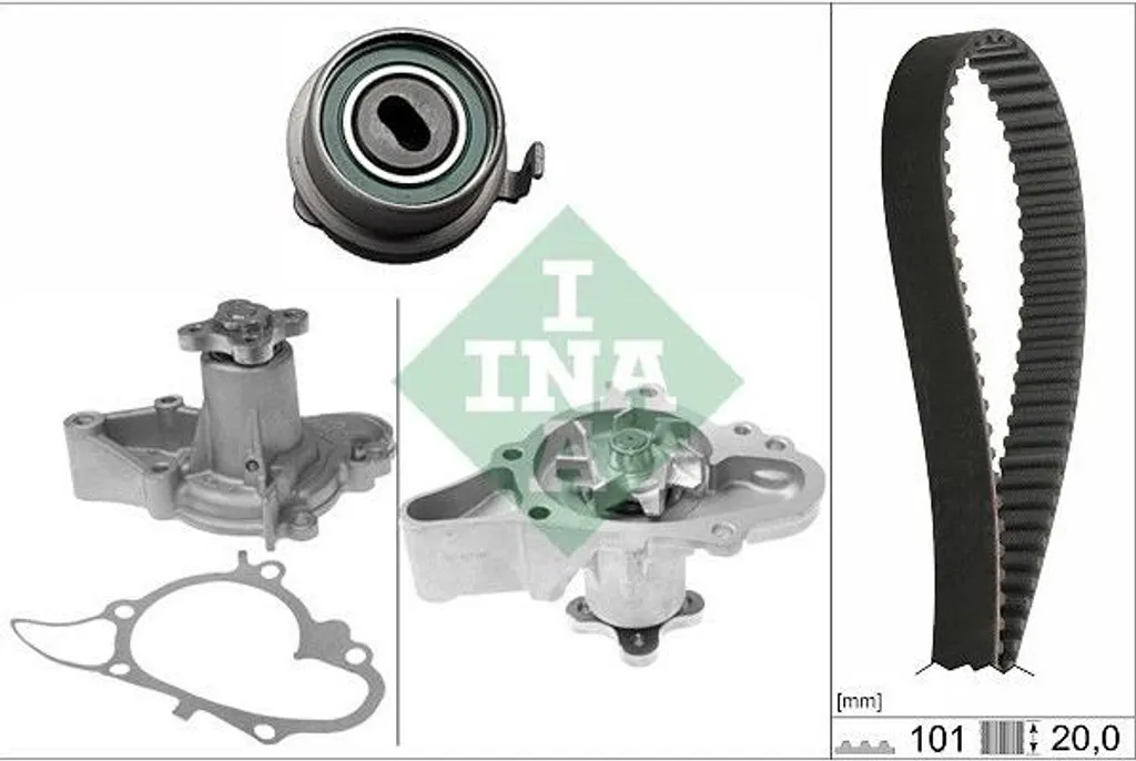 Pompe à eau et kit de distribution auto pour moteur essence
