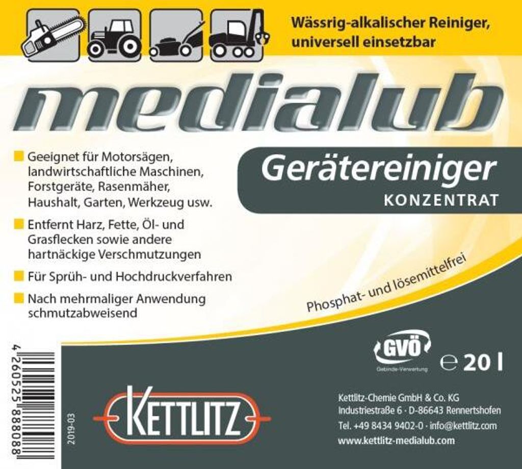 KETTLITZ-Medialub Gerätereiniger, Universalreiniger, Produktbild 