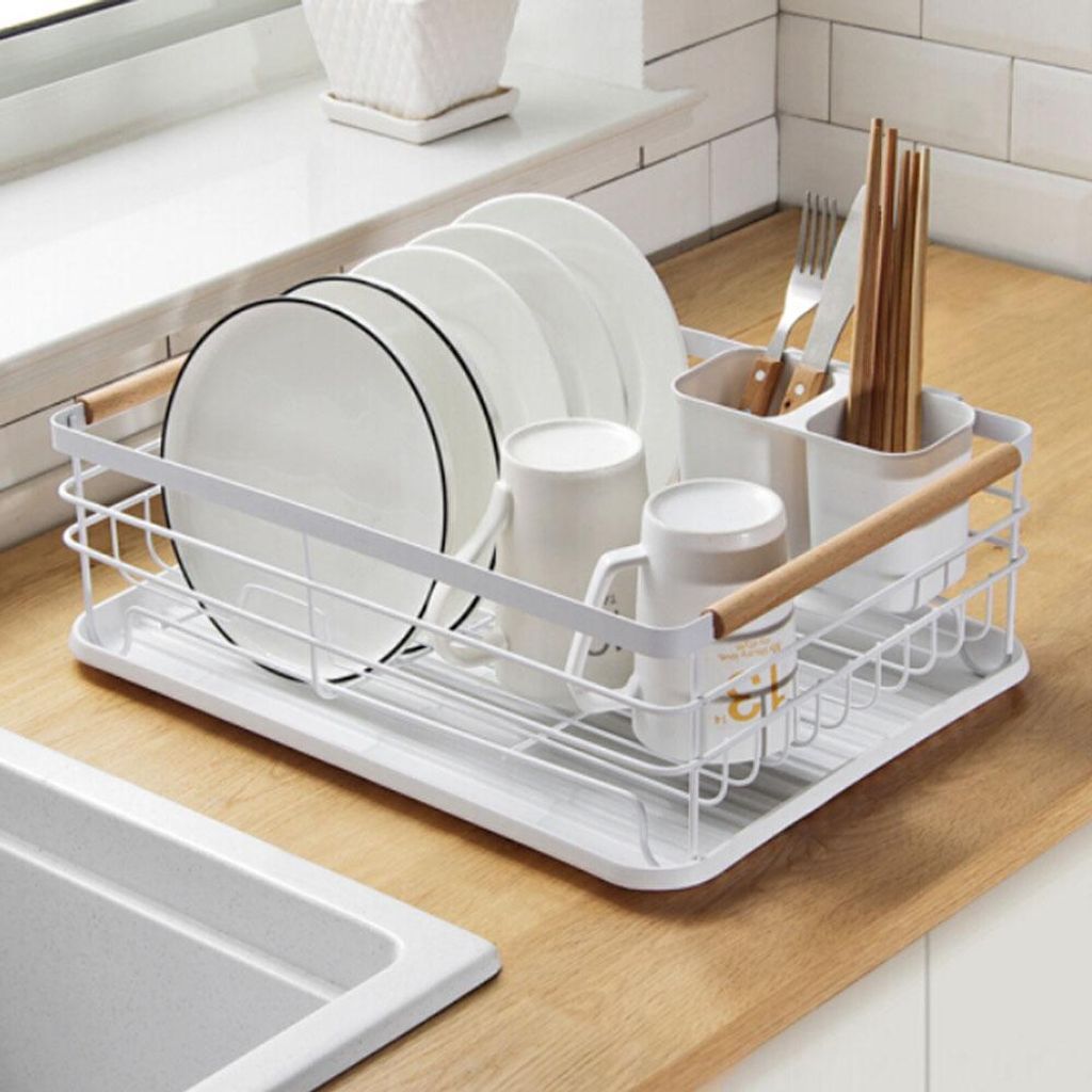 Livingandhome Geschirrabtropfgestell, Metall Abtropfgestell Produktbild 