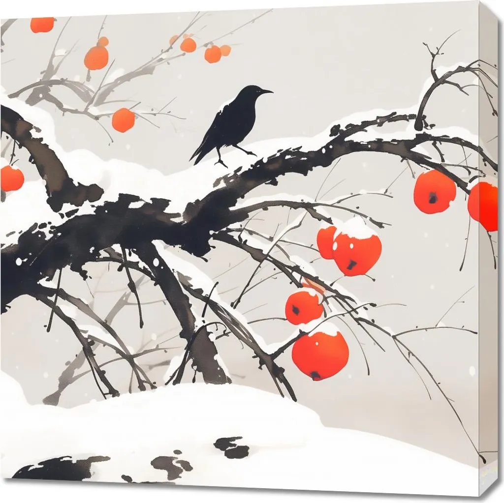 Quadro 70x70 cm Acquerello orientale