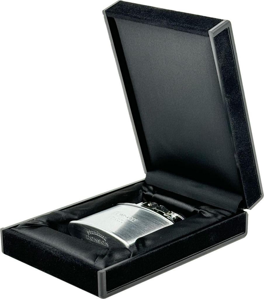RONSON NOSTALGIA SILBER SATIN Benzinfeuerzeug Produktbild 
