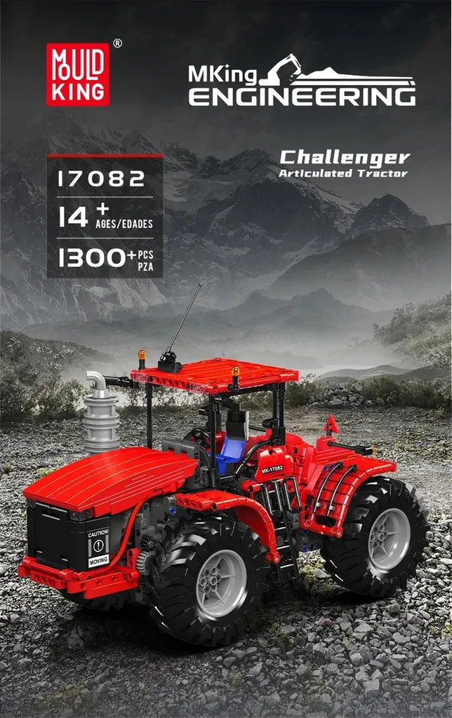 Tracteur articulé RC 17081 Kit de construction motorisé rose technique