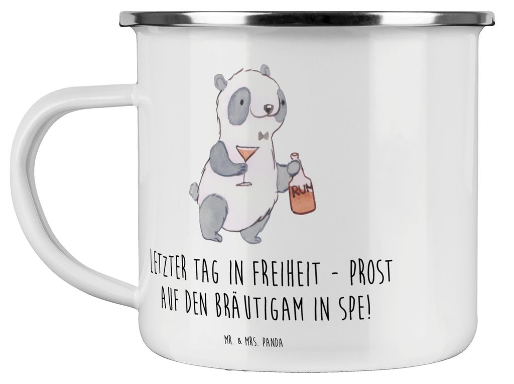 Mr. & Mrs. Panda Teetasse Junggesellenabschied Feier - Transparent - Geschenk, Prost, Haferl, Teebecher, Heirat, Blechtasse, Abenteuer, Mottoparty,...