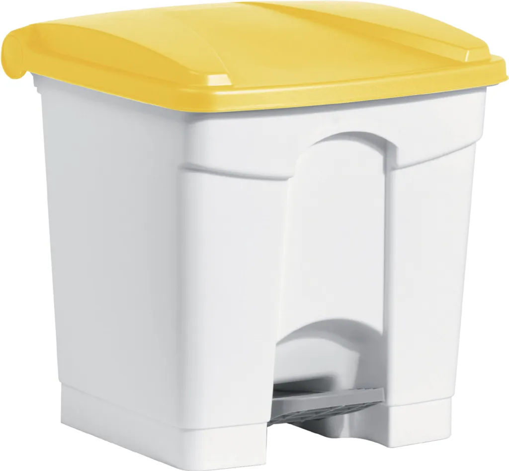 Poubelle de cuisine à pédale 30L helit blanche - Accessoire de tri chic