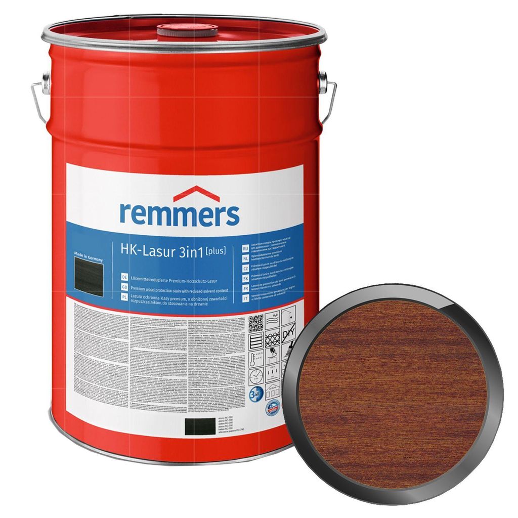 Remmers HK-Lasur 3in1 Plus - 20 Liter (Kastanie)