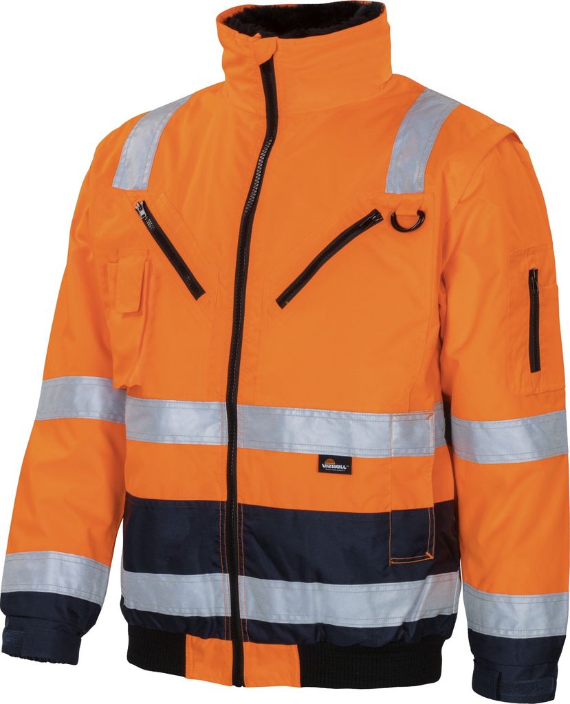 Triuso Vizwell Warnschutz-Kontr.-Pilotenjacke VW126C 2XL orange