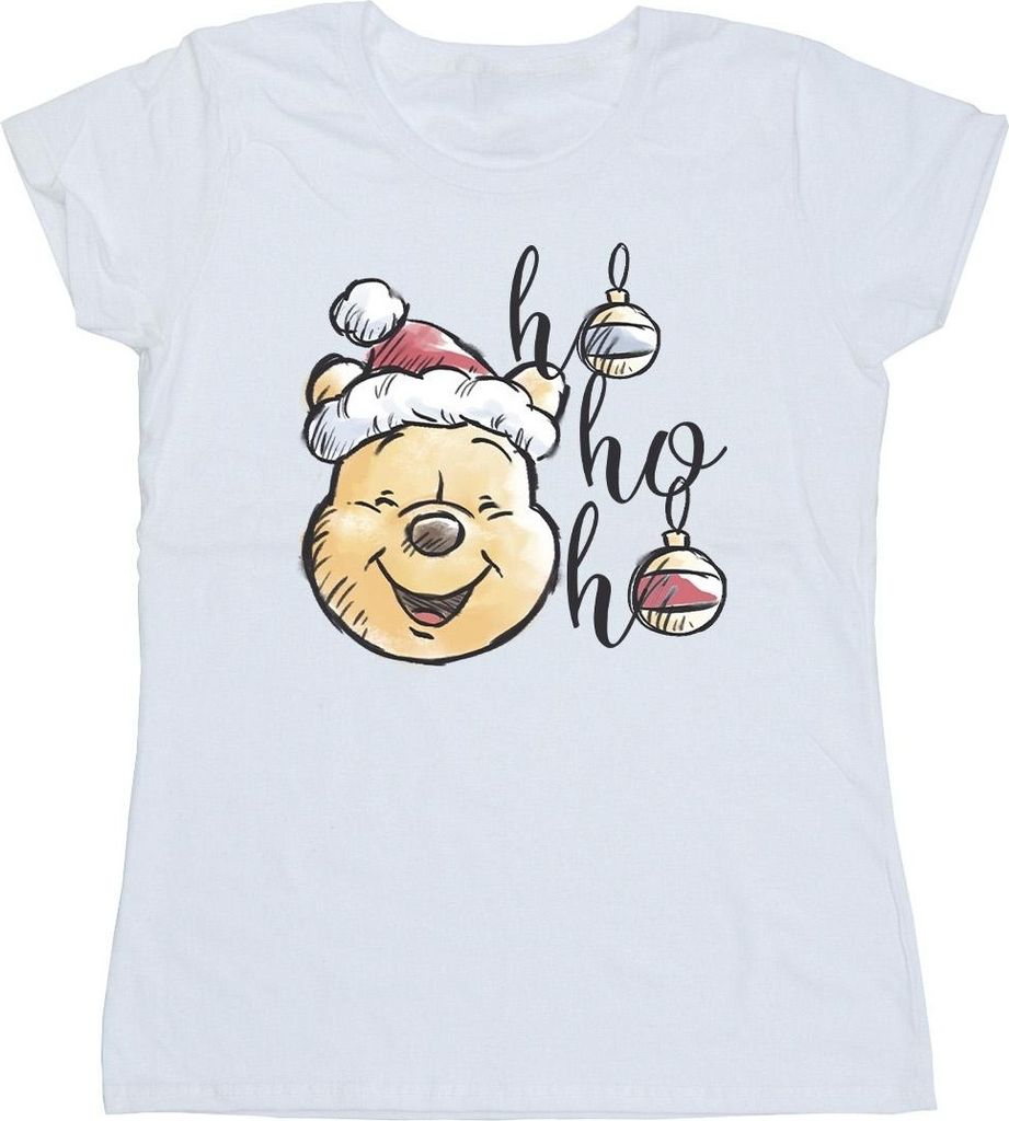 Disney - "Ho Ho Ho" T-Shirt für Damen BI44897 (M) (Weiß)