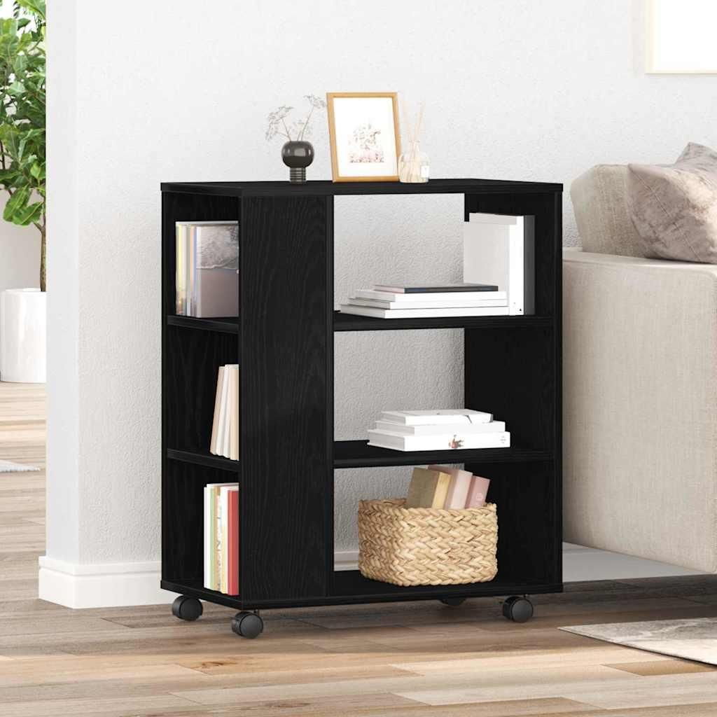 Cloris DesignMöbel Aufbewahrungsschrank Schwarz Eichen-Optik 60x35x75cm