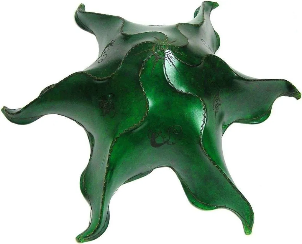 Plafoniera Orientale STERN Gecko 63 cm - Lampada Marocchina Verde Design