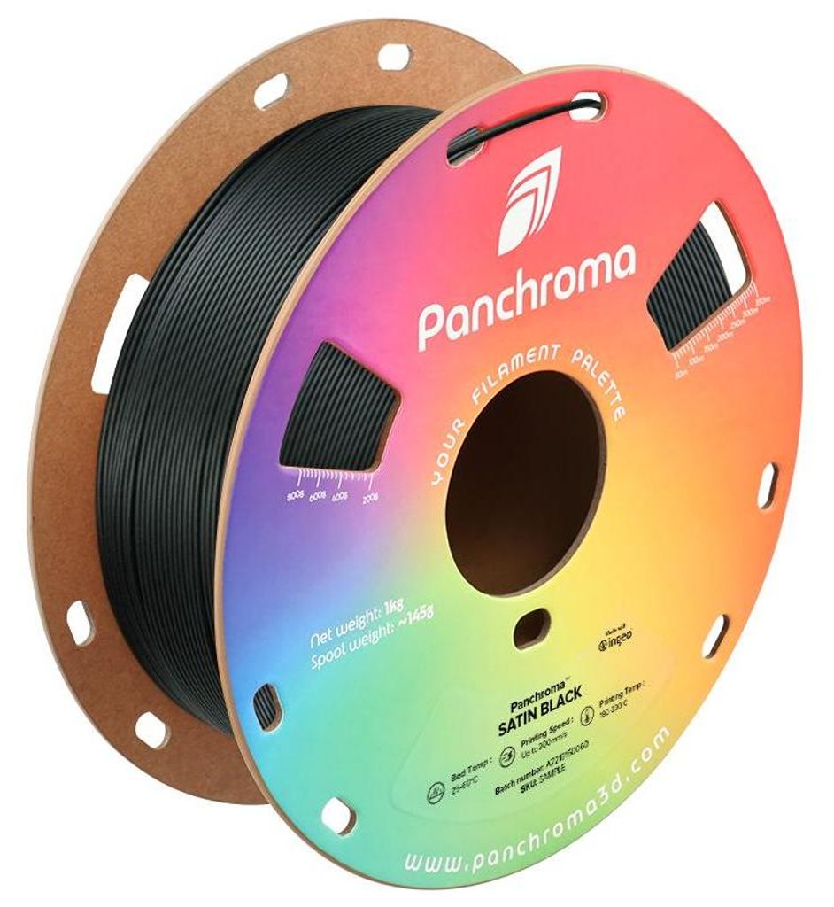 Polymaker Panchroma™ PLA Satin Black 1.75 mm 1KG Produktbild 