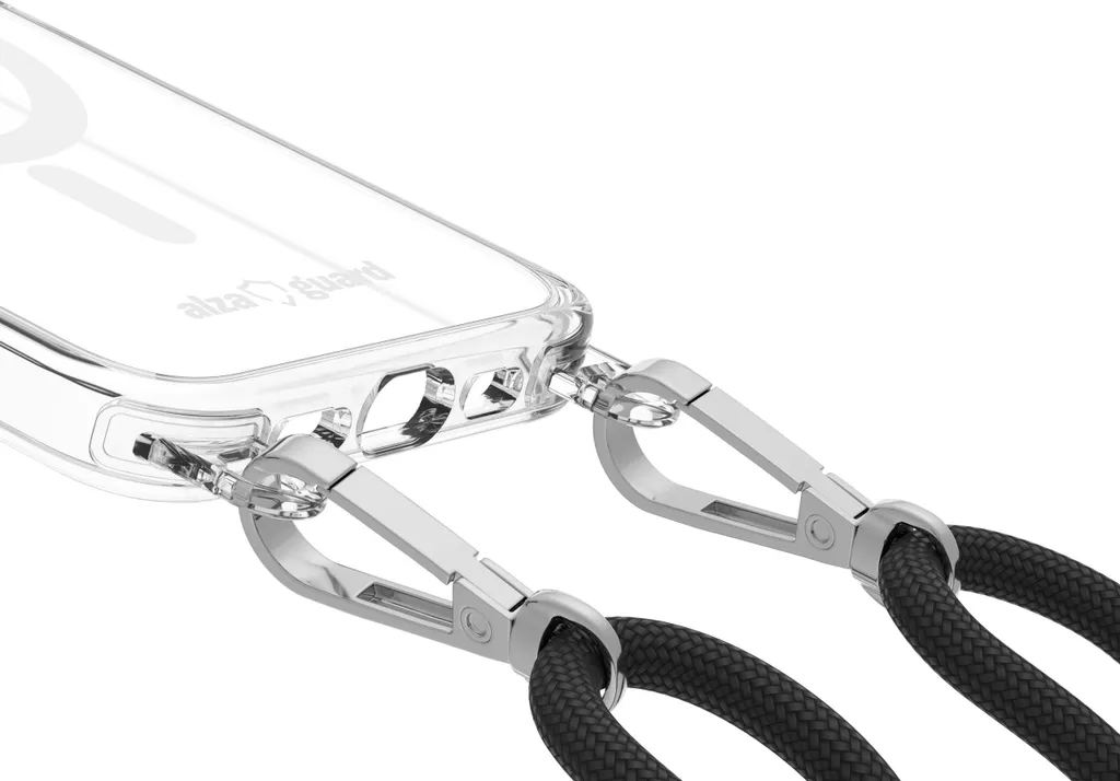 Coque cordon amovible iPhone 16e noire avec fixation MagSafe - 2