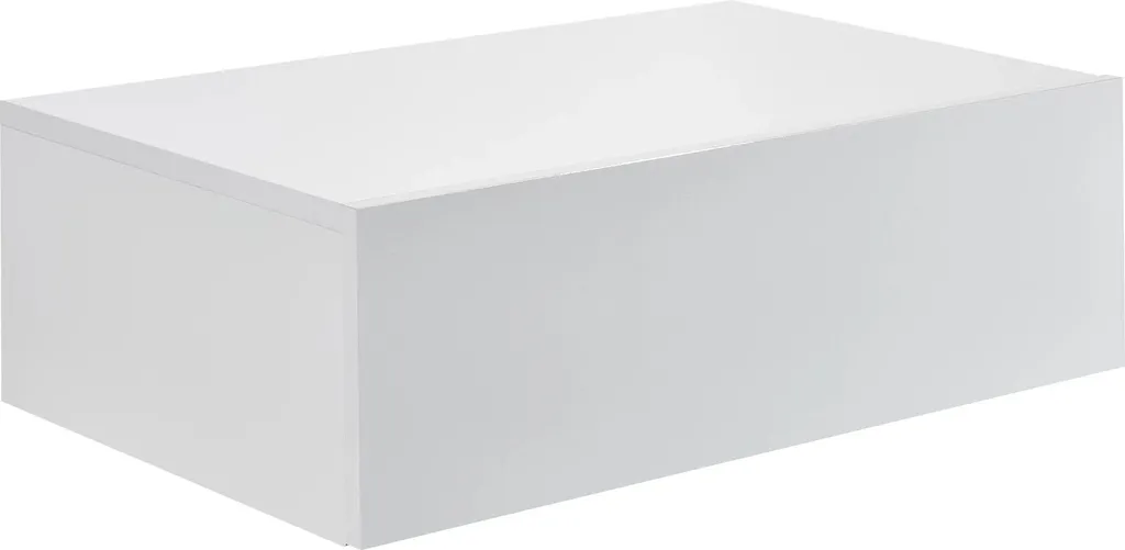 Scaffale Galleggiante Wendell Bianco Opaco 46x30x15cm Design Zen