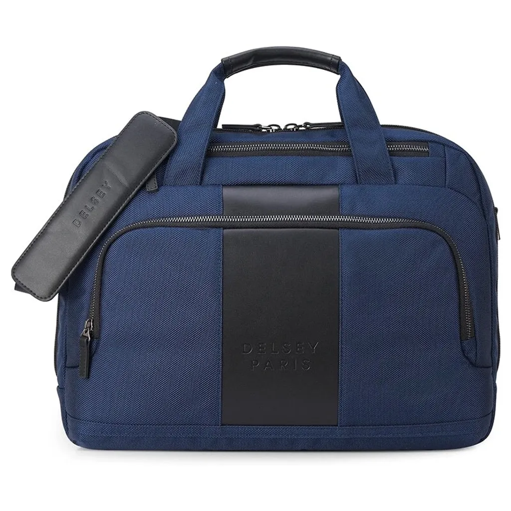 DELSEY PARIS Wagram Serviette Ordinateur 15.6 Pouces Bleu Marine Satchel