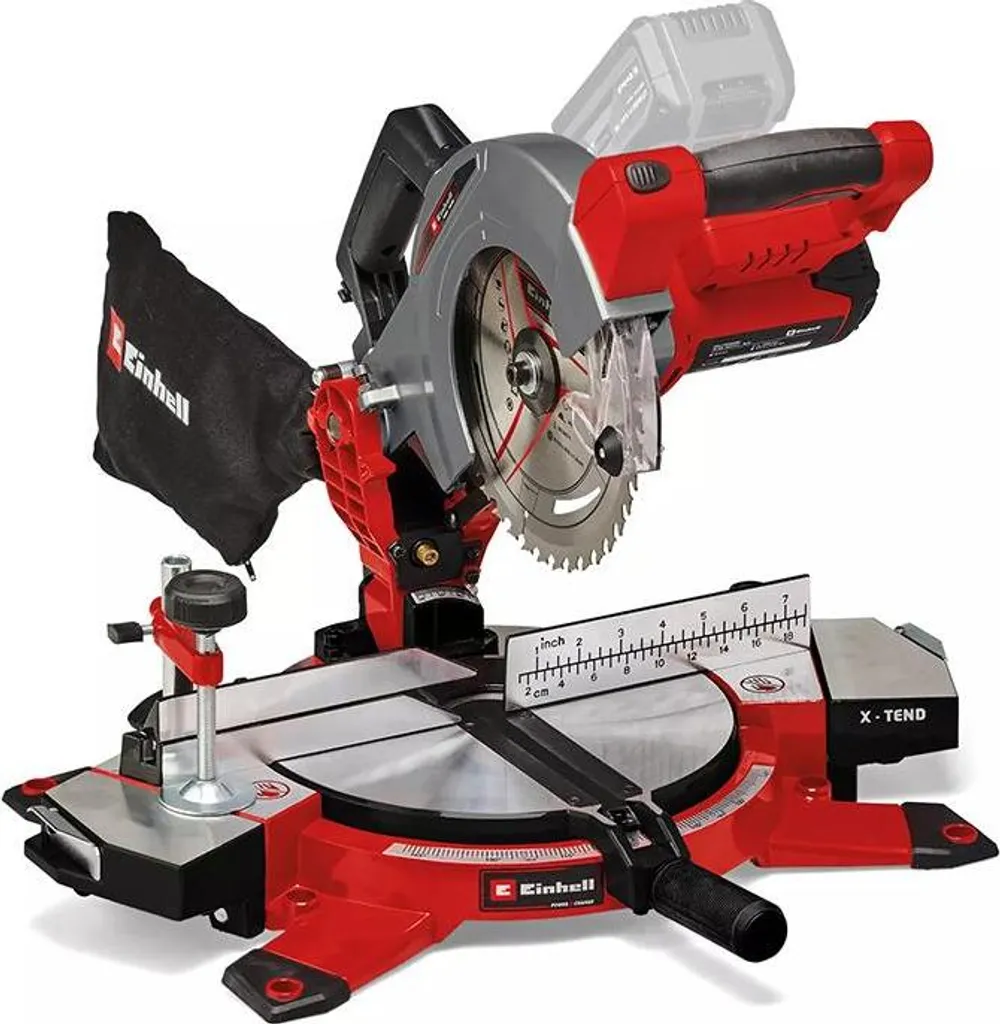 Scie Circulaire à Onglets 210mm Einhell TE-MS 18/210 Li Solo Compacte 18V - 8