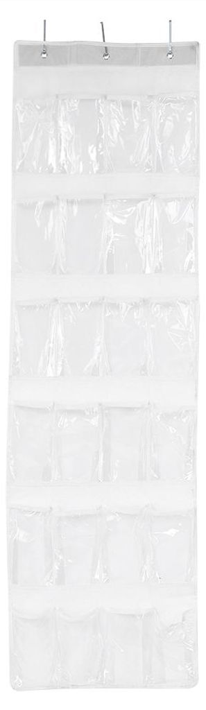 Hängende Aufbewahrungstaschen mit 24 Taschen, transparenter Schuhhalter, Organizer