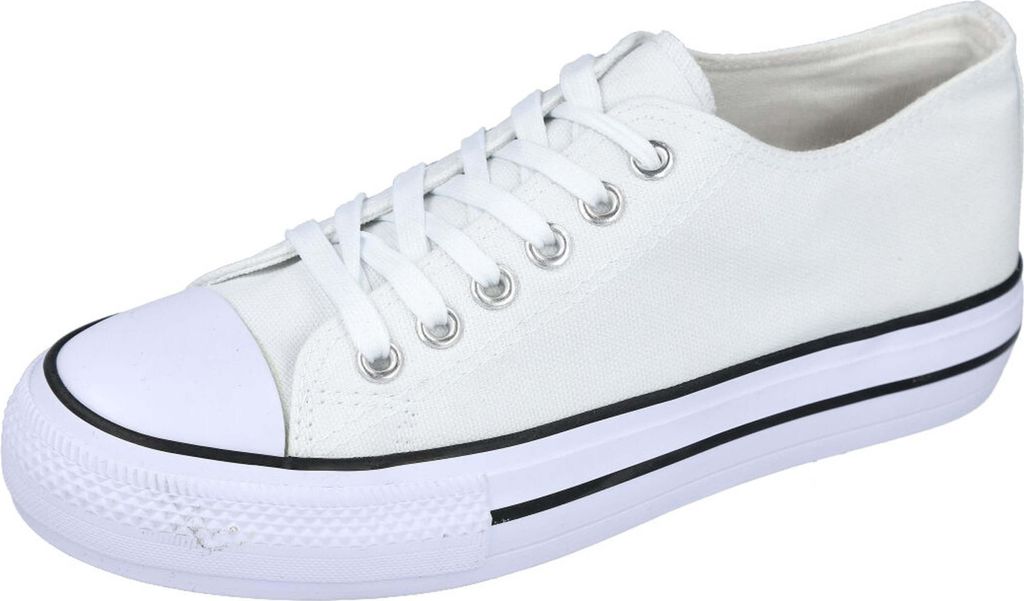 L&R Shoes Canvas Shoes 10070-288536 in White color size 40
