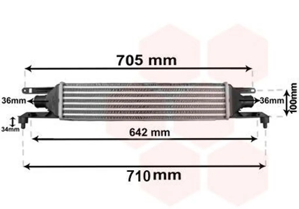 Intercooler FIAT Grande Punto 199 Turbo - VAN WEZEL 17004320 robuste
