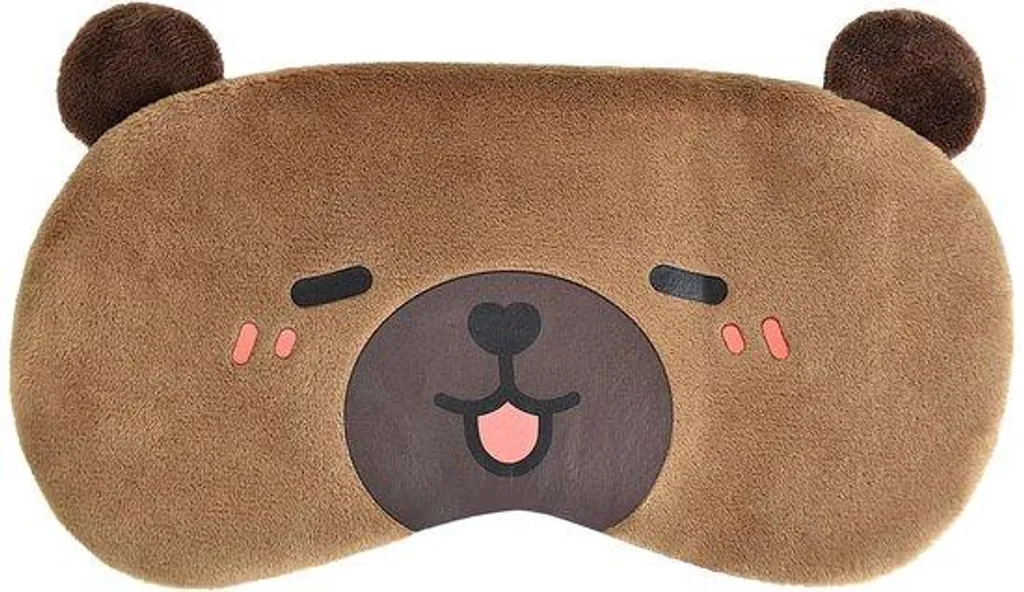 Bandeau de nuit relaxant en peluche grise pour toute la famille - Confort