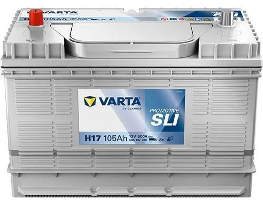 Batterie de démarrage 12V 105Ah VARTA pour grands véhicules et utilitaires
