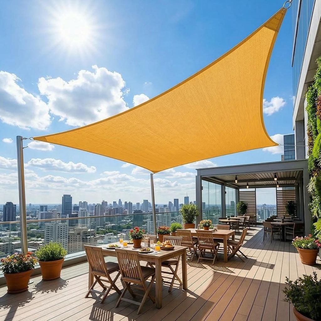 Sonnensegel Schattiernetz HDPE Gewebe Sonnenschutznetz Atmungsaktiv UV-Beständiges Schattierungsnetz für Terrasse Garten Pergola, 2x2m