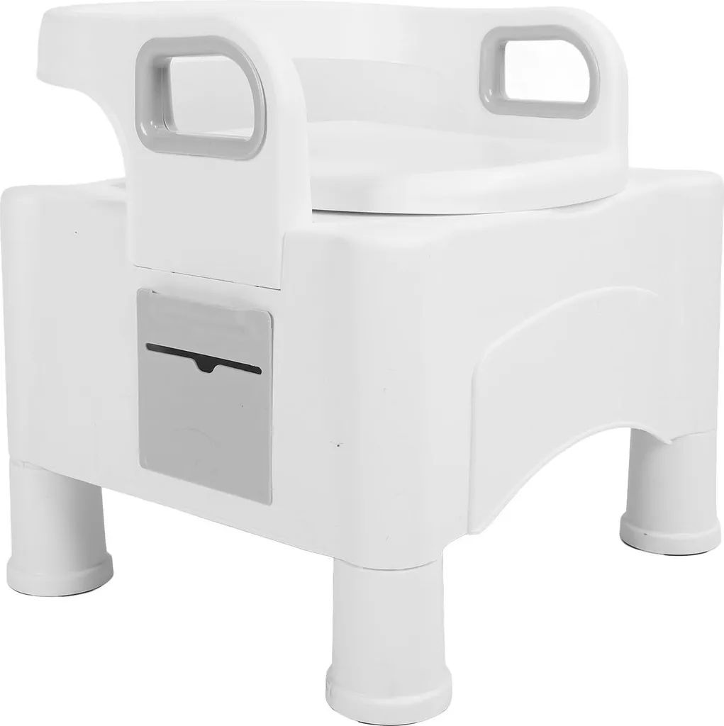 Toilettes mobiles pour chambre - WC d'appoint réglable pour senior - 2