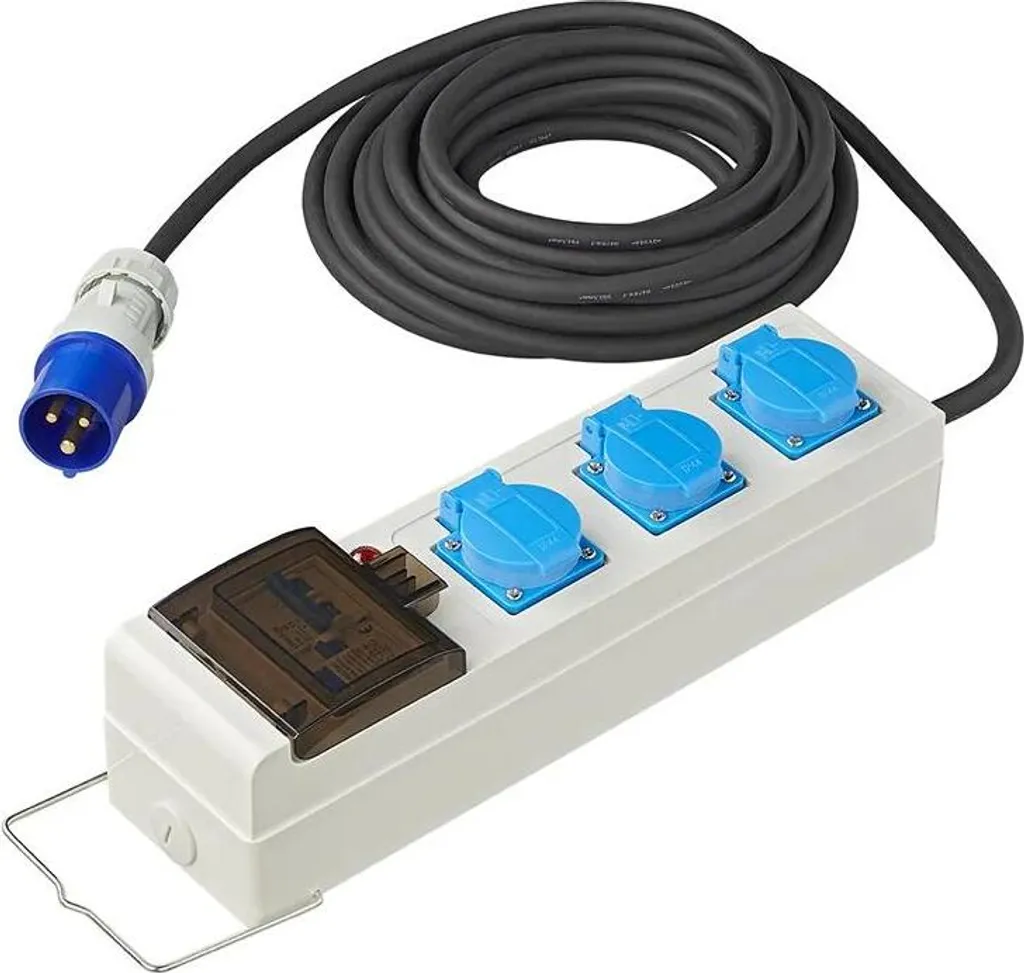Bloc multiprise remorque pliante 10M étanche avec protections RCD MCCB - 2