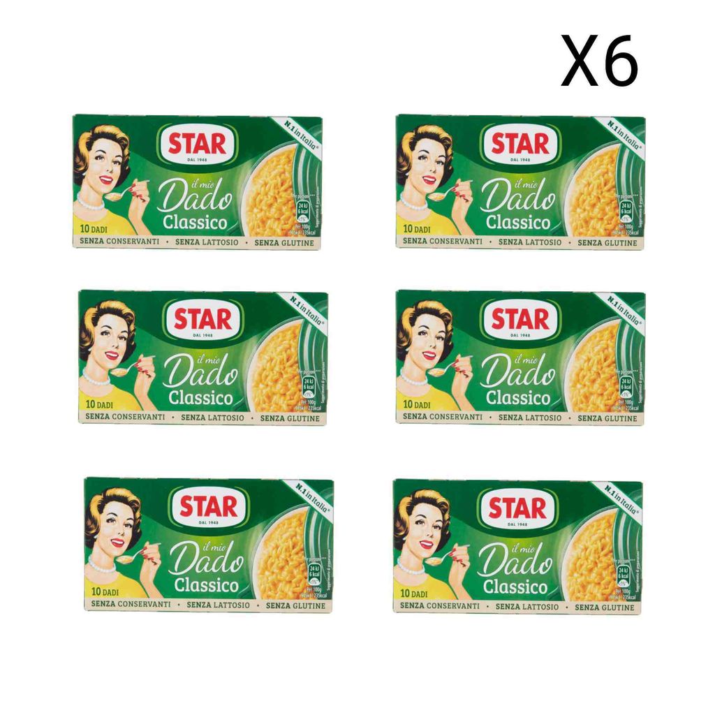 6x Star Classico Dado Brodo Suppenwürfel 10 Stück | Star