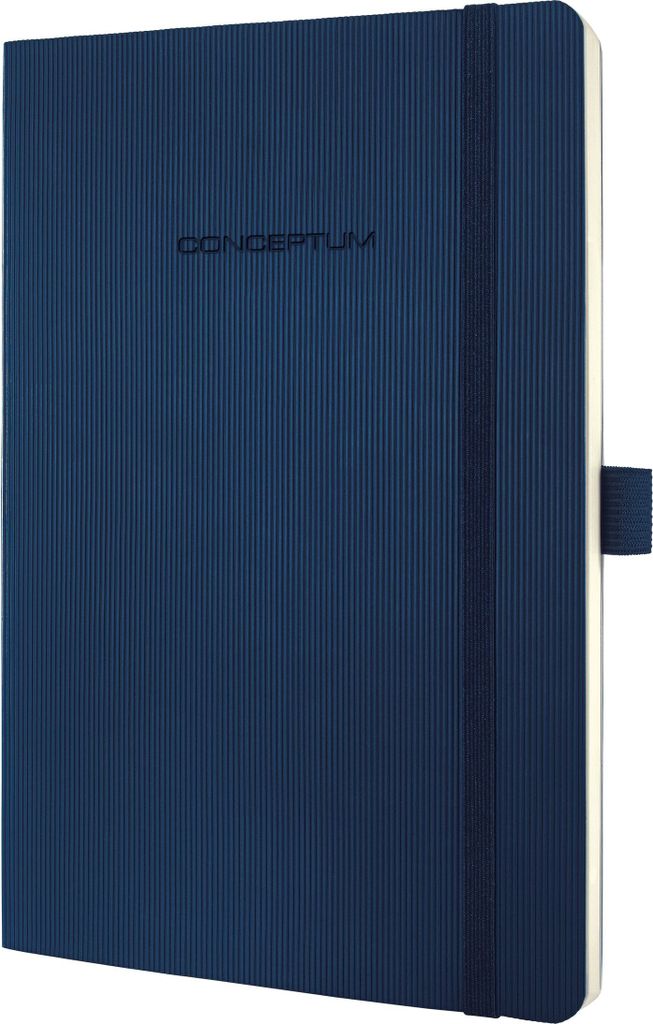 SIGEL CO327 Notizbuch Conceptum, Softcover, ca. A5, liniert, blau, 194 S.