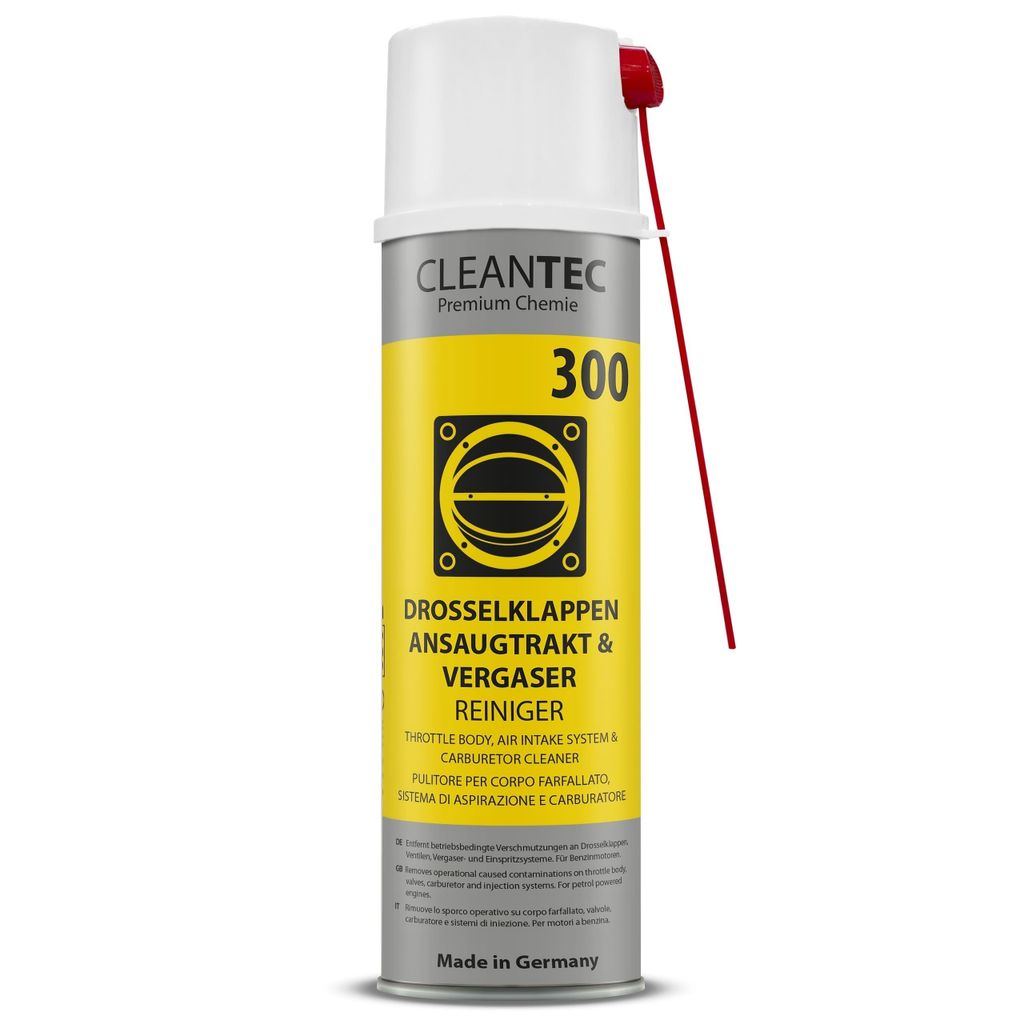 CleanTEC Premium Chemie 300 - Drosselklappen, Ansaug & Vergaser Reiniger - 500 ml