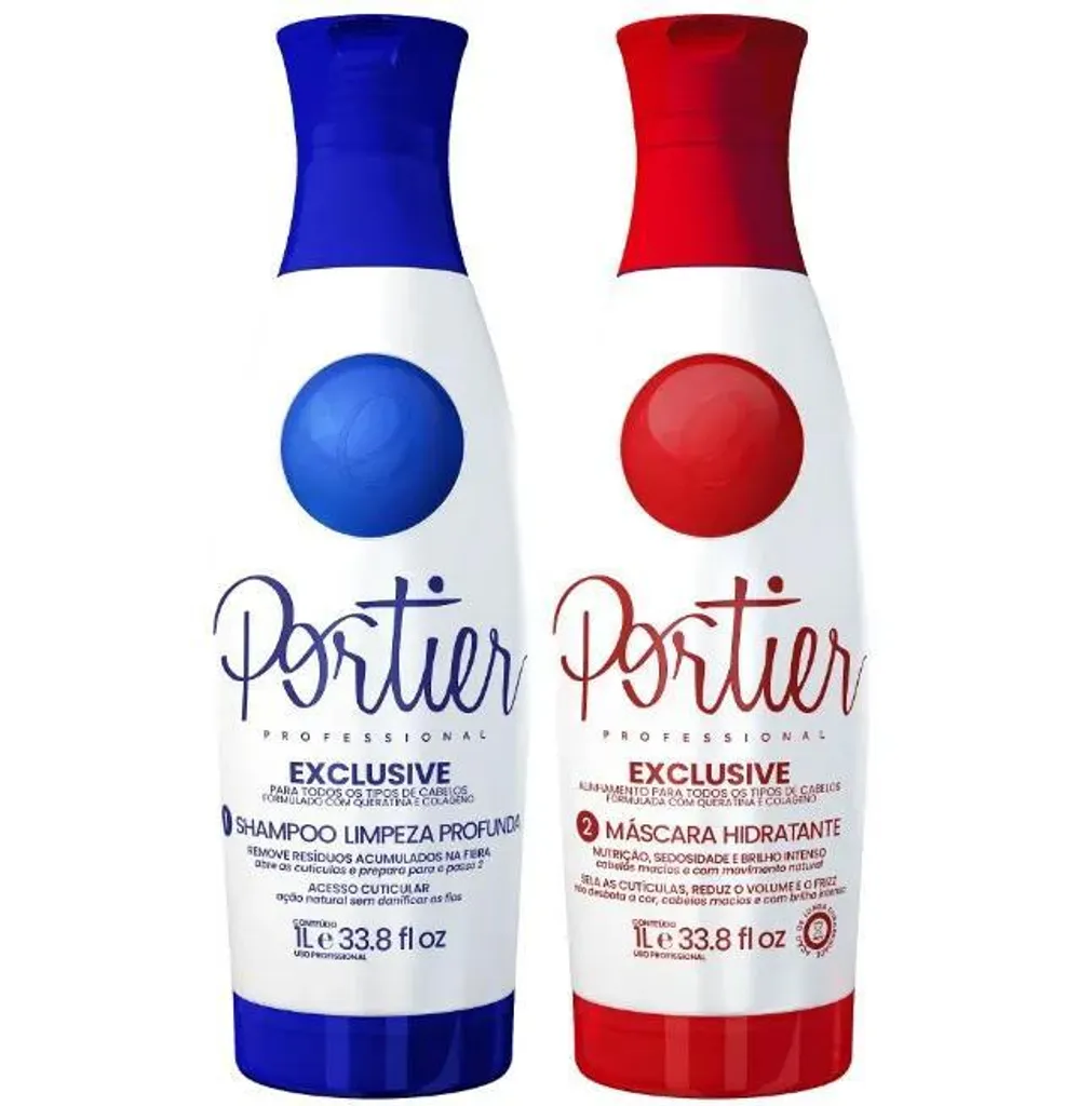 Lissage Portier Exclusive 2x1L pour Cheveux Difficiles et Volumineux