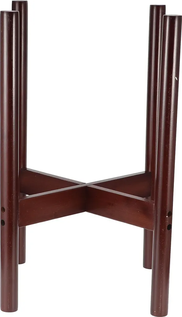 Étagère pour fleurs en bois de bambou décorative pour salon et balcon