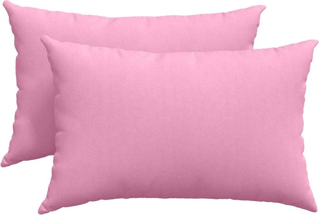 vidaXL Sofakissen 2 pcs Rosa 60 x 40 cm Stoff