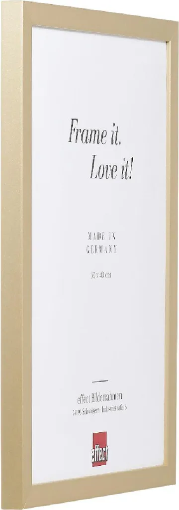 Cornice Oro 10x15 Legno Top Cube con Vetro Museale Professionale - 2