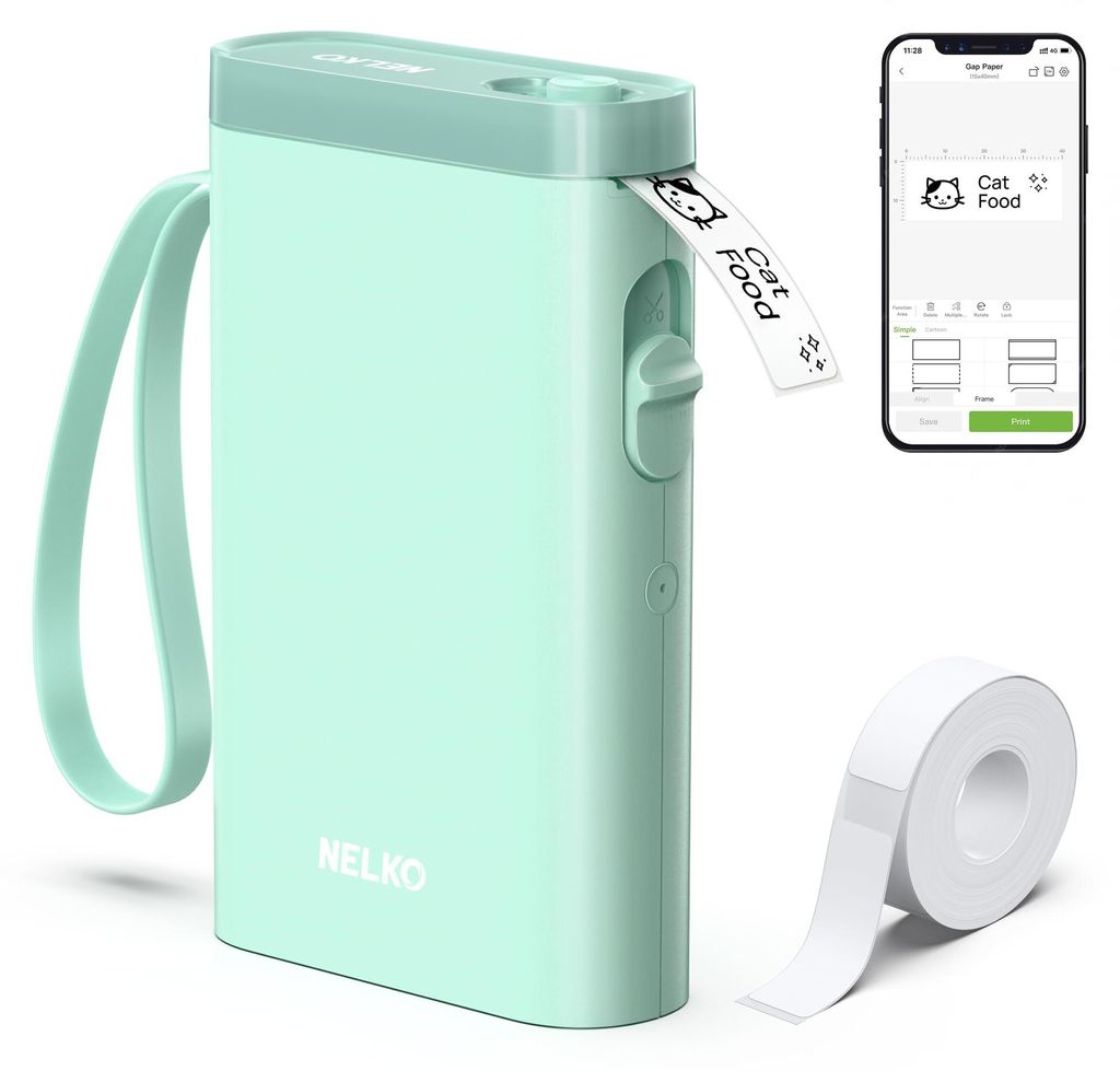Nelko Etikettendrucker,Bluetooth P21 Selbstklebendes Produktbild 