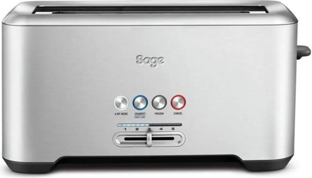 Grille-pain Sage The Bit More 4 Tranches en Acier Inoxydable BTA730UK