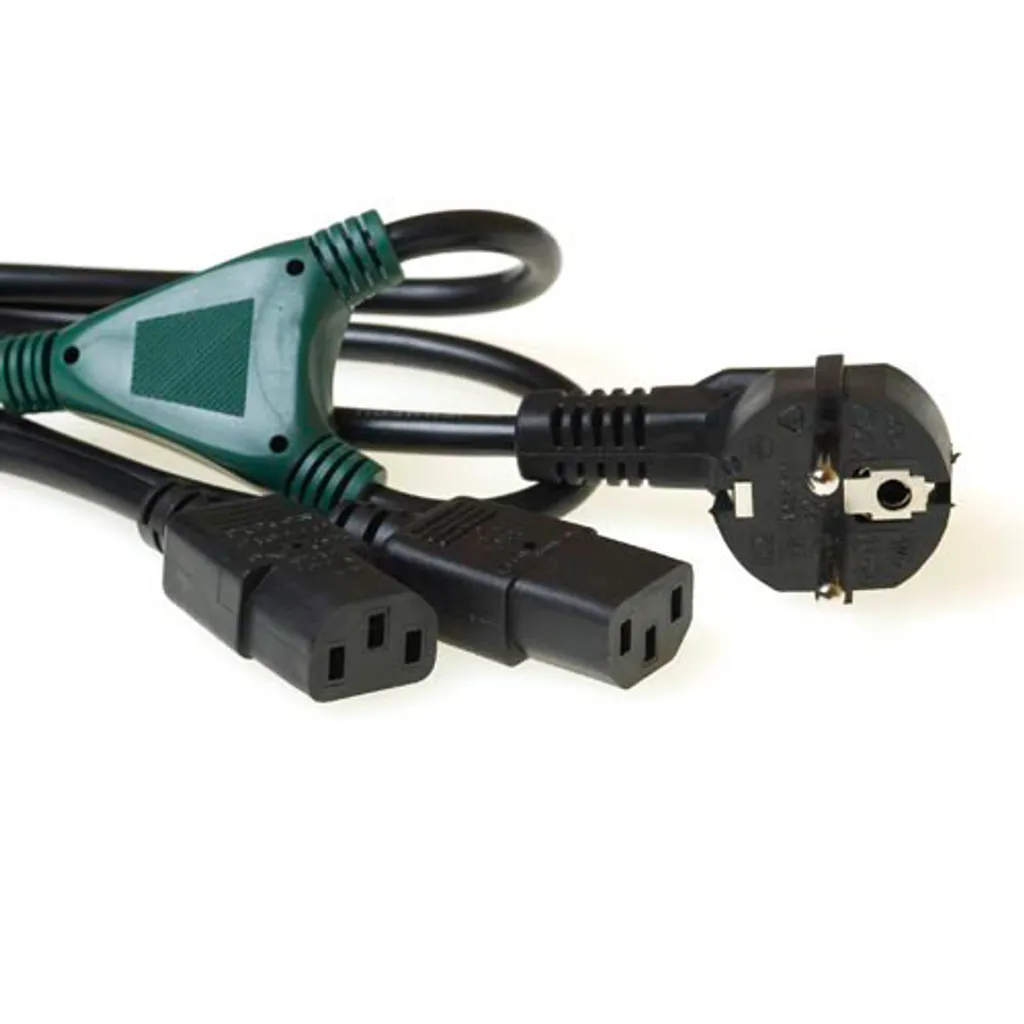 Offerta Cavo Sdoppiatore ACT CEE7/7 Schuko 2x C13 - Risparmia Presa