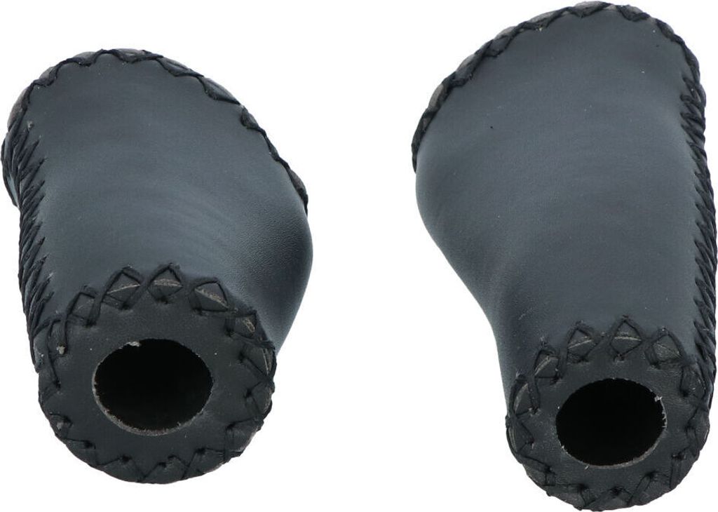 Dresco Lenkergriffe Ergo Leder 135/92mm Schwarz