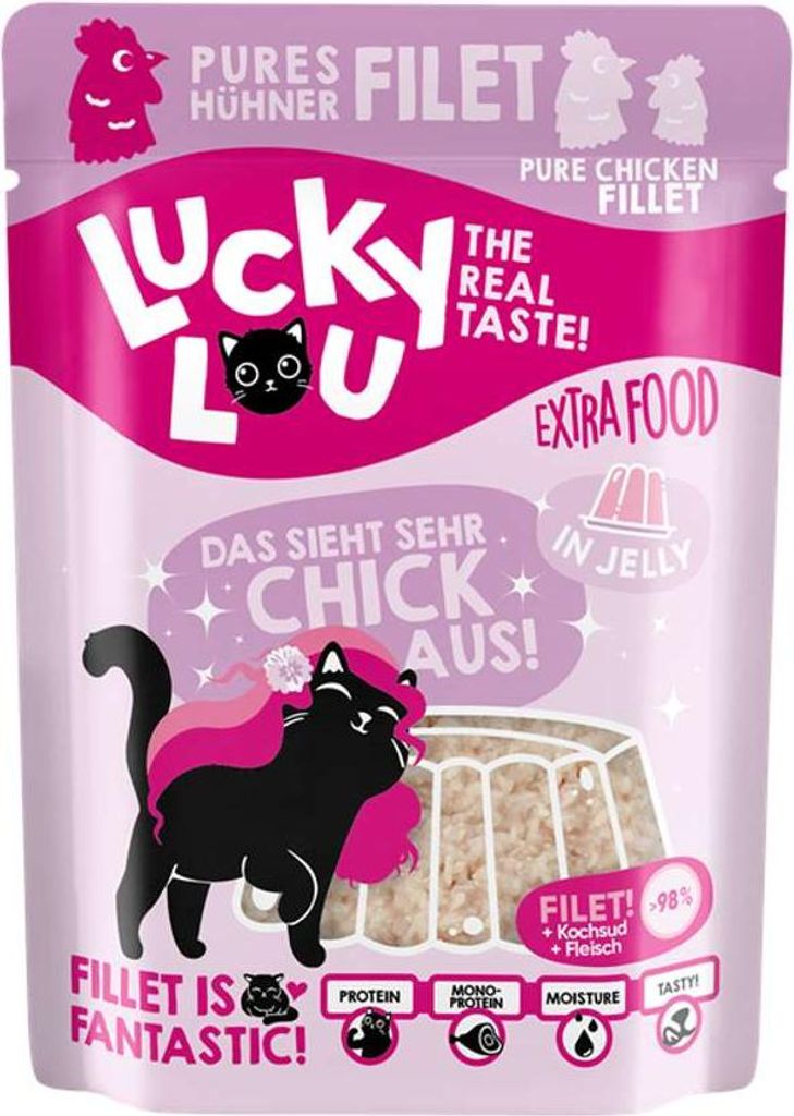 Lucky Lou 62000, Adult, jede Rasse, Huhn, 70 g, Getreidefrei