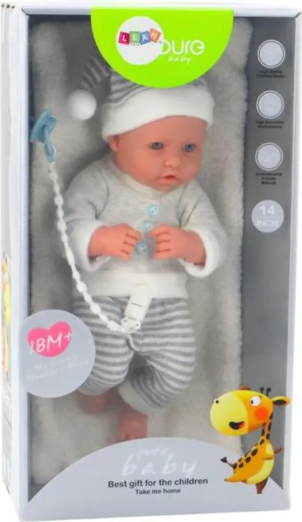Poupée bébé résistante et lavable avec couette pour dodo paisible - 4