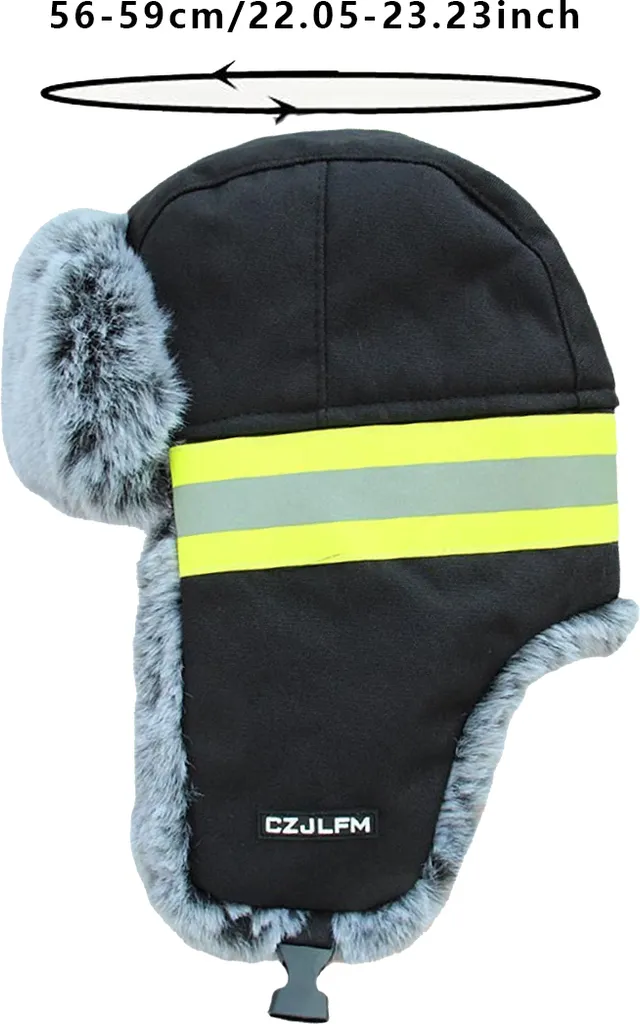 Cappello Invernale per Operatori Sanitari con Riflettenti 56-59cm