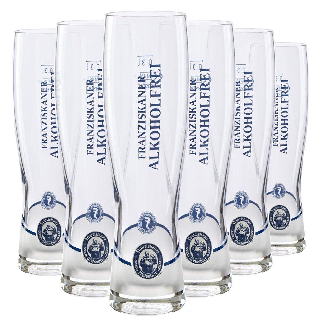 6x Franziskaner Alkoholfrei Glas 0,3L Monaco Slim | Produktbild 