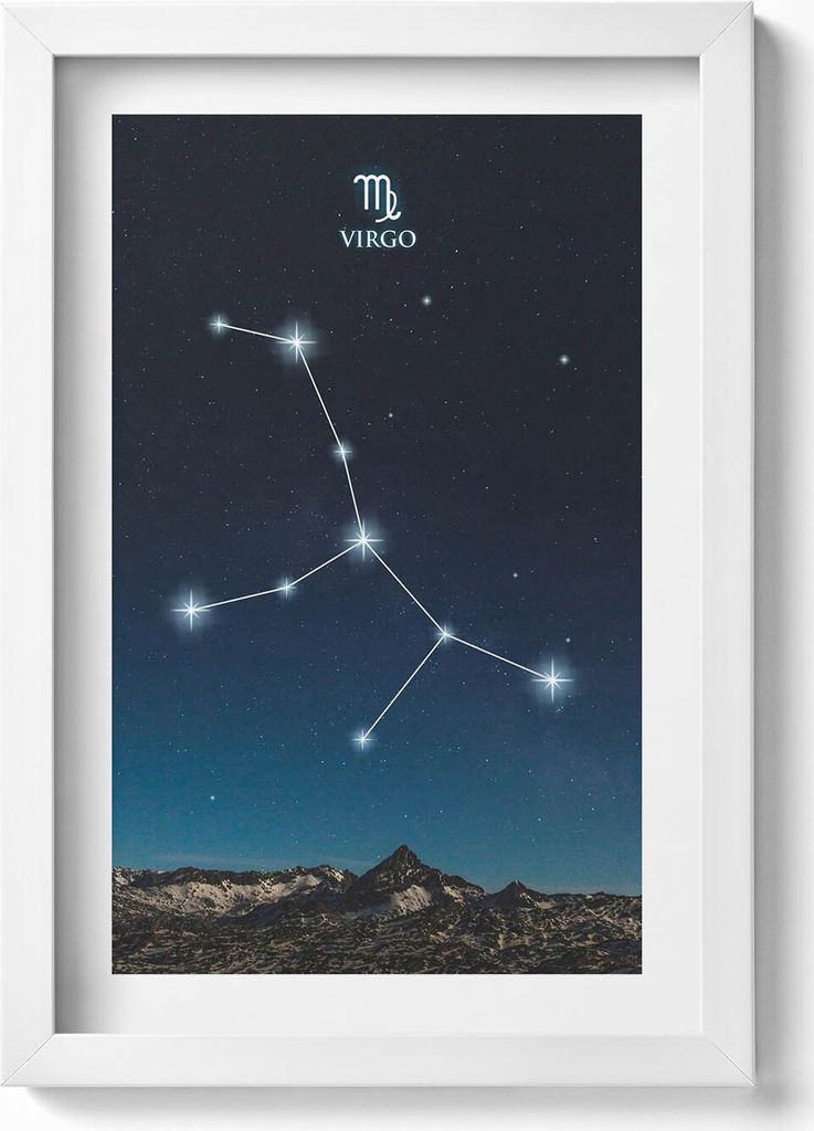 Gerahmtes Kunstwerk– Wandbild mit Rahmen – Gerahmtes Bild – Wanddekoration – 20x30 cm – Weiß