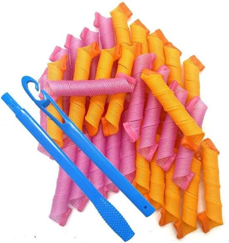Coiffage cheveux longs 55cm avec anneaux spirales pour volume naturel