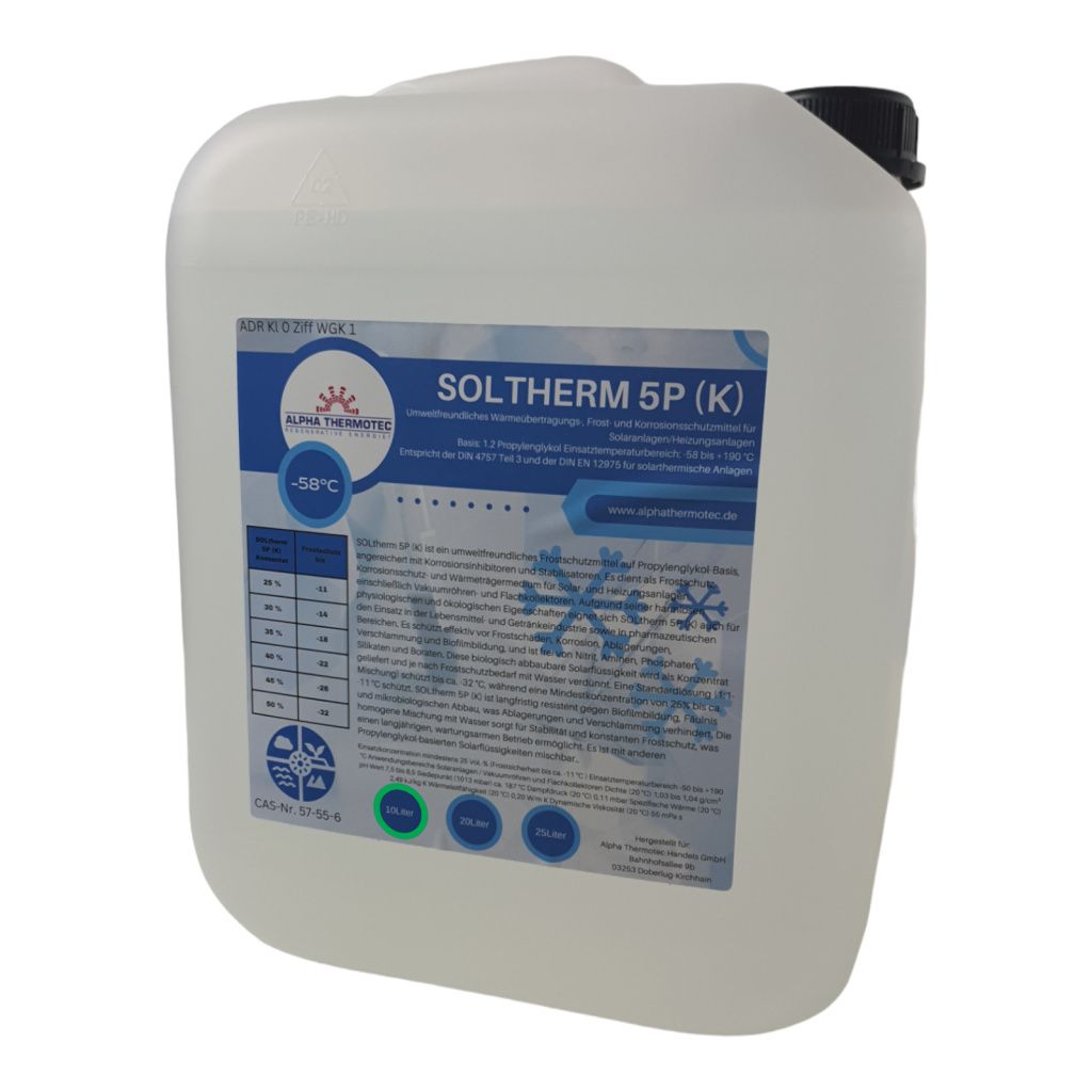 Solarflüssigkeit Konzentrat bis -58° C 10 Liter Farblos Produktbild 