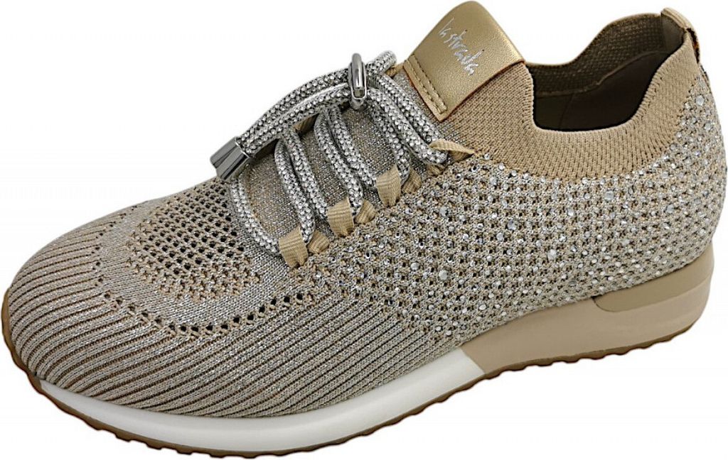 la Strada 2400409 4522 Damen Sneaker Beige, Beige, 38