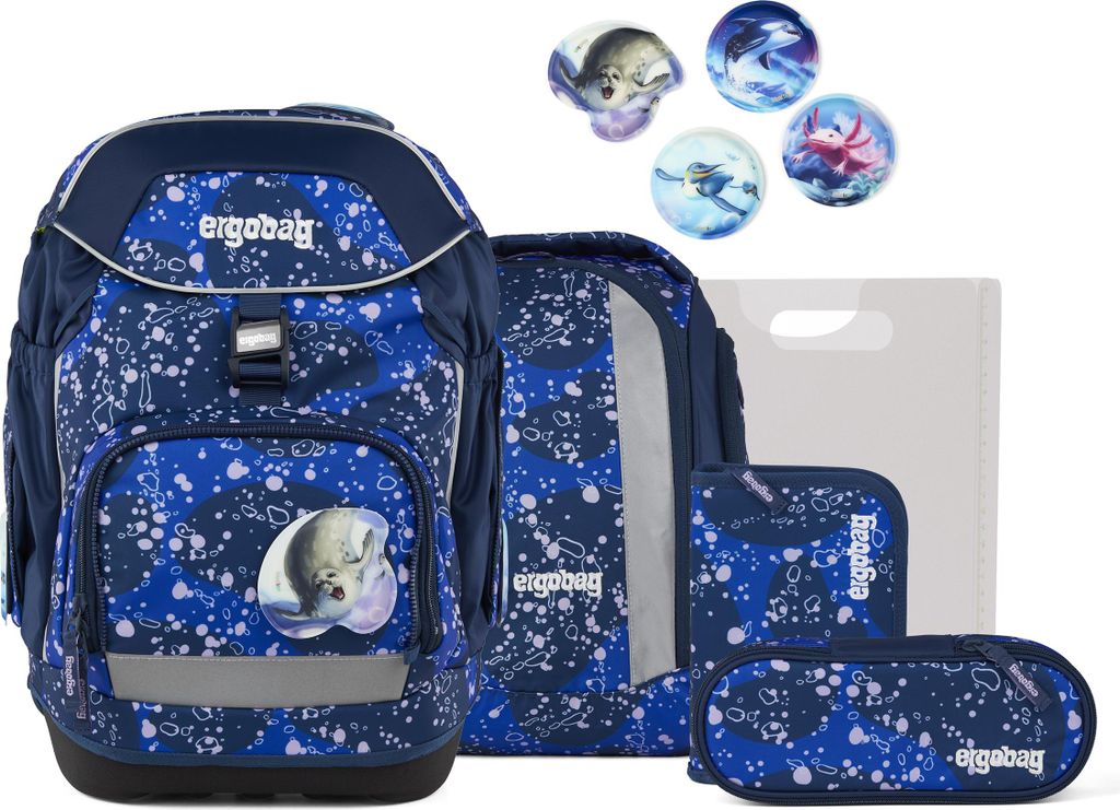 ergobag Schulrucksack-Set pack OzeanBärwohner