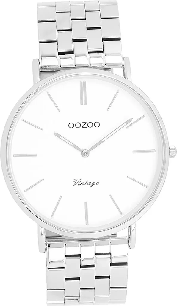 Oozoo Vintage D2UOC20400 Orologio Donna Metallo Argento | Elegante 40mm