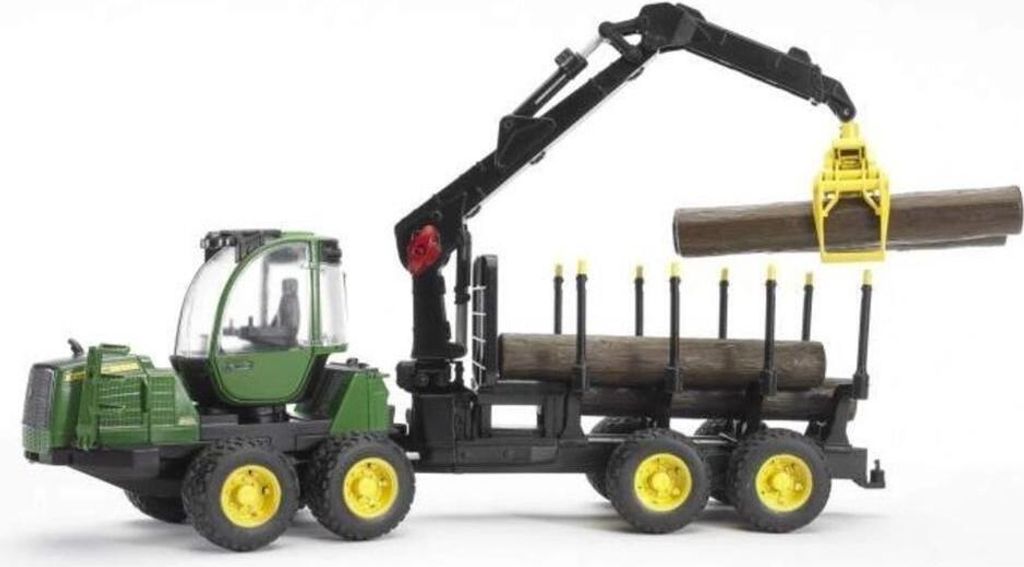Bruder 02133 - John Deere 1210E bagr s drapákem na dřevo, Obrázek produktu 15