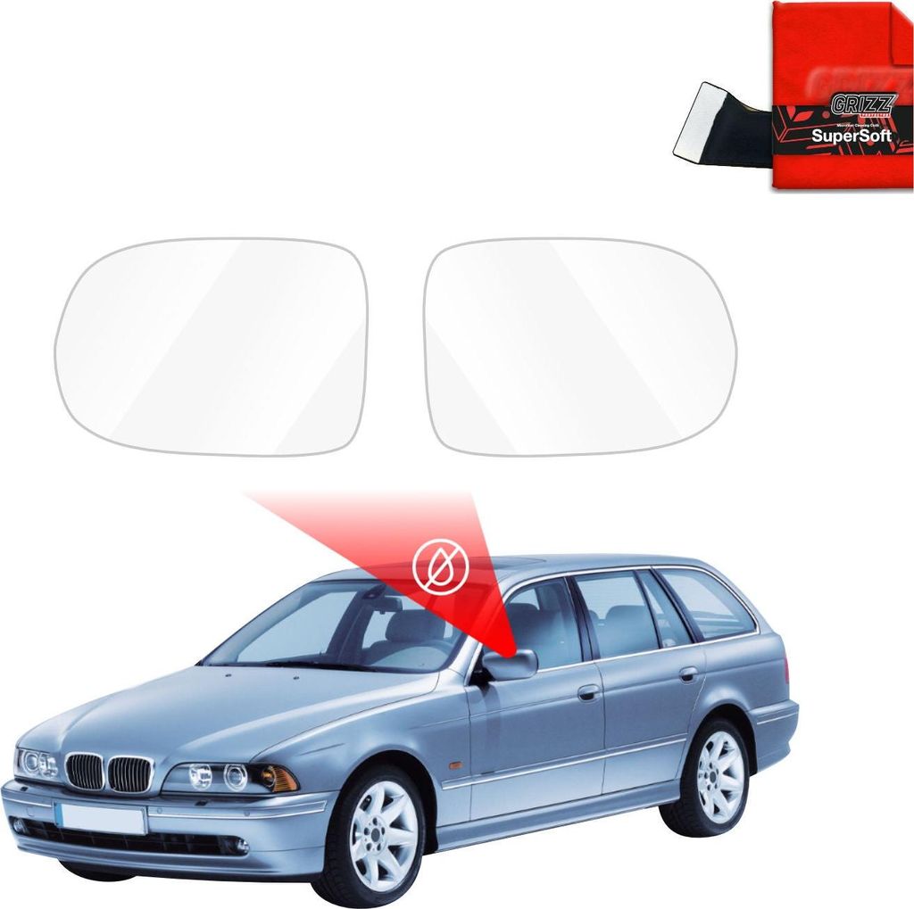Regenschutzfolie Grizz Protector für Außenspiegel - BMW 5 E39 Kombi (1995-2003)