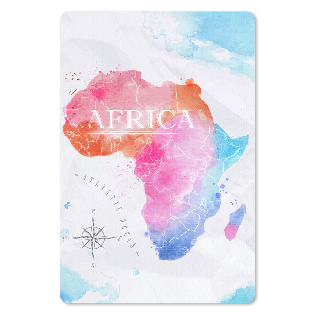 MuchoWow® Mauspad Mousepad Afrika - Farben - Ölfarben 18x27 Produktbild 